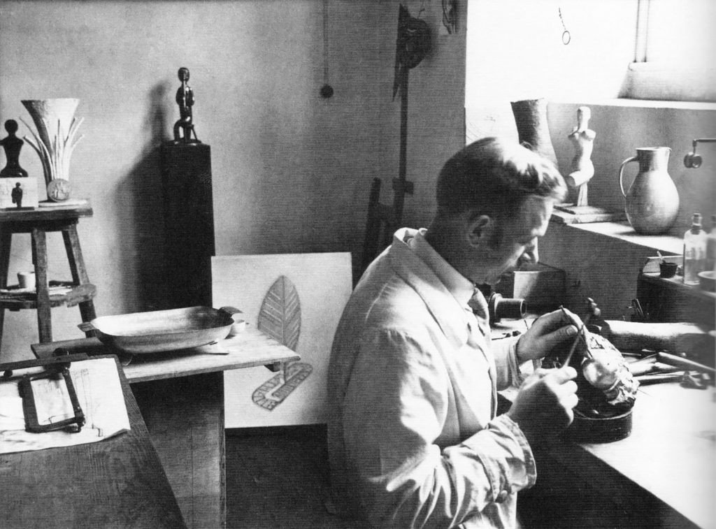Karl Müller 1936 bei der Arbeit